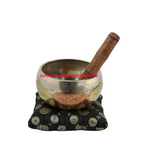 Bol chantant en bronze gravé en métal personnalisé de conception ancienne vente chaude et de haute qualité - Product Image 1