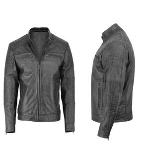 Chaqueta de moto de cuero genuino | Abrigo de moda de invierno al aire libre vintage personalizado en Negro | Ropa de abrigo de motorista al por mayor - Product Image 6