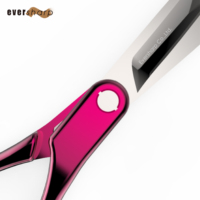 Ensemble de ciseaux pour chien en aluminium rose, écologiques et légers, lames en acier japonais, construction en acier inoxydable, outils de toilettage pour droitiers