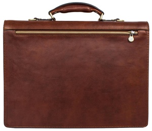 หนังผู้ชายกระเป๋าเอกสาร,กระเป๋าส่วนบุคคลแล็ปท็อปสีน้ำตาล Attache ธุรกิจ Magus TRE-0042 - Product Image 4