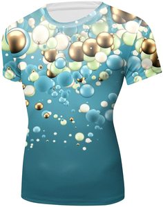 เสื้อยืดกีฬาสำหรับผู้ชายพิมพ์ลายปักโลโก้แขนสั้นแบบถัก - Product Image 2