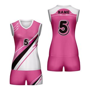 Uniformes de Voleibol Personalizados con Diseño de Logotipo, Conjuntos de Ropa Deportiva para Mujer, Camisetas Blancas Sublimadas para Voleibol - Product Image 3