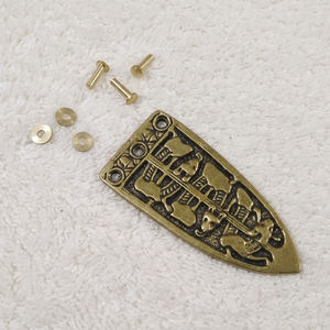 Boucles de ceinture Viking Large Bronze Borre Style Design complexe Bracelet en cuivre avec technique de placage - Product Image 3