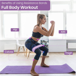 Bandas de resistencia para entrenamiento de cadera, para piernas, ejercicio - Product Image 4