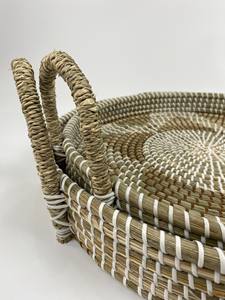 High Quality Decorative Unique Seagrass Plastic String <b>Tray</b> Serving Custom <b>Tray</b> From Vietnam - Product Image 6