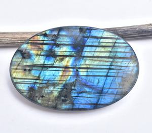 Cabochon en pierre précieuse naturelle, pierre gemme, Labradorite bleue naturelle, ample, pour la fabrication de bijoux, pendentif, gemme, vente en gros - Product Image 4