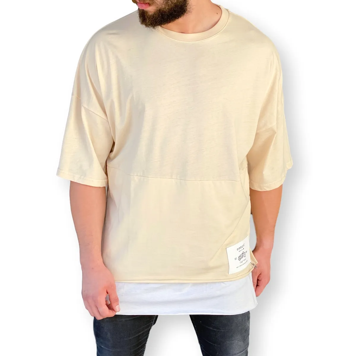 Oversize doppio coda di t-shirt casuale 100% degli uomini del cotone dei ragazzi uomo nuovo stile buona miglior prezzo all'ingrosso di offerta di tendenza 2020