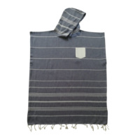 Poncho de Toalla Pestemal con Capucha para Surf, 100% Algodón, para Baño, Niños y Adultos, Edición Macallan 1