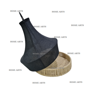 Plateau de service alimentaire en jute de conception unique avec couvercle Plateau de service de chocolats de forme ronde de la meilleure qualité en Inde - Product Image 5