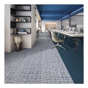 Ubin Karpet Kantor Dapat Dilepas, Karpet Modular Kantor Komersial Ubin Lantai 50X50Cm