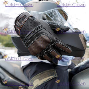 Wholesale Motorcycle Genuine Leather <b>Gloves</b> Premium Vintage Touchscreen Full <b>Finger</b> <b>Gloves</b> - Product Image 4