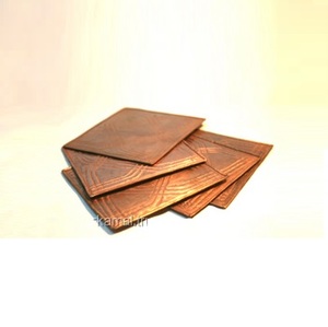 Vente chaude 2023 cuivre d'origine Ensemble de 4 pièces Forme carrée Sous-verre en cuivre martelé - Product Image 1