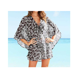 Kaftan de plage imprimé, matériel lumineux, prix connexion garanti - Product Image 1