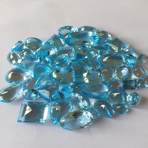 อัญมณีที่ได้รับการรับรองจากบุษราคัมสีฟ้าเกรด AAA สำหรับเครื่องประดับอัญมณี - Product Image 1