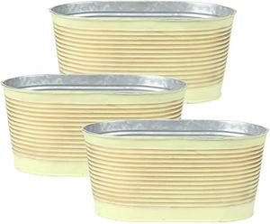 Macetas y jardineras de Metal galvanizado, para centro de mesa, organización de oficina, almacenamiento de baño, decoración de granja - Product Image 2