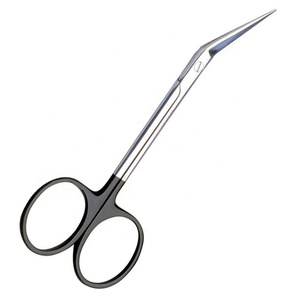 Kim loại rắn y tế cao cấp thép không gỉ phẫu thuật Iris kéo 10cm góc cạnh siêu cắt cắt - Product Image 1