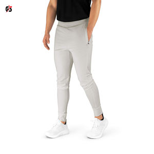 Pantalon uni pour hommes, polyester élasthanne, impression de logo personnalisé, course à pied, jogging, vêtements de mode, service OEM de qualité supérieure - Product Image 4