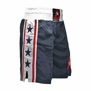 Shorts de boxe classiques unisexes 100% polyester durables et à séchage rapide pour les arts martiaux avec logo personnalisé sur le devant et étiquette de marque personnalisée - Product Image 6