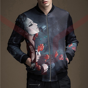 Chaqueta de béisbol de algodón con capucha personalizada para hombre, chaqueta de béisbol con forro polar, color blanco, 2022 - Product Image 5