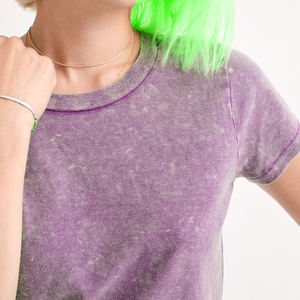 Chemises et t-shirts classiques en batik pour femmes, manches courtes, vêtements roses pour femmes, vêtements décontractés violets, sac de sublimation - Product Image 5