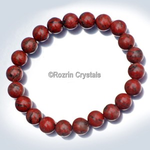 With Good Quality of <b>Red</b> Jasper Power Healing Gemstone <b>Bracelet</b> : <b>Red</b> Jasper Power Healing Gemstone <b>Bracelet</b> For Sale - Product Image 1