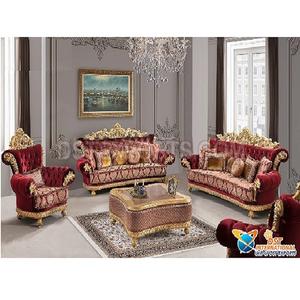 Ensemble de meubles de salon en teck sculpté à la main de haute qualité, design moderne, avec un design royal et une couleur personnalisée - Product Image 1