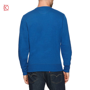 High Quality Mens Solid Cotton/Polyester Crew Neck Sweatshirt Plain Men's Crew Neck Hoodie - Product Image 1