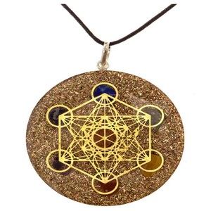 Pendentif orgonite 7 chakras en cuivre de haute qualité, pendentif de guérison, cadeau méestival, Protection pour la méditation - Product Image 3