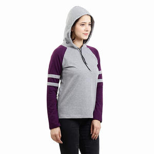 Sudadera con capucha de bloque de lujo para mujer, suéter de manga larga con cordón - Product Image 3