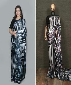 Nouveau attrayant fête porter lourd broderie travail Sari avec chemisier mat pièce femmes indiennes portent Sari bas prix en gros Surat Apparelgarment - Product Image 2