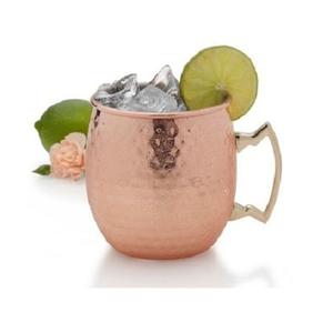 Taza de mula de Moscú de diseño maravilloso en taza de agua martillada de cobre con mango de latón al precio más barato - Product Image 4