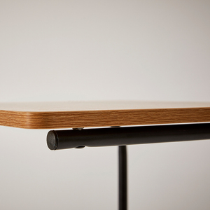 Plateau de chevet en bois et métal, cadre en fer, fin, canapé-lit, petite table basse pour salon, chambre à coucher - Product Image 5