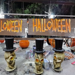 Entrée de Skullen <span class=keywords><strong>pour</strong></span> Halloween, entrée de conception de Skullen de 3.5M, belles conceptions de Skullen d'entrée - Product Image 2