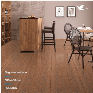 Carrelage brillant de salon Carrelage en porcelaine 60x60cm Carrelage de sol de chambre Style modèle Style traditionnel Dureté élevée Double chargement - Product Image 3