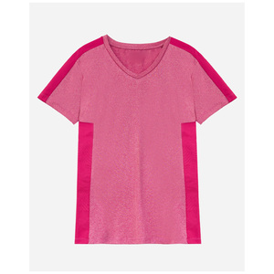 Nouveauté OEM, t-shirt pour femmes à col rond en coton, coupe ajustée, logo personnalisé, sexy, manches courtes - Product Image 3