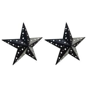 Juego de Estrellas Metálicas Decorativas Rústicas de Alta Calidad para el Hogar - Estrellas Galvanizadas Ecológicas de Lujo para Montar en la Pared en Navidad - Product Image 3