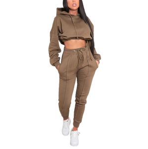 Chándal de algodón de punto a la moda, conjunto de dos piezas cómodo, novedad, gran oferta, 2021 - Product Image 1