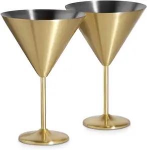 Desain Kuningan Kaca Martini Cocktail Desain Bahan Terbaik dan Finishing Dekorasi Dalam Ruangan Pesta dan Bar Desain Kaca Logam