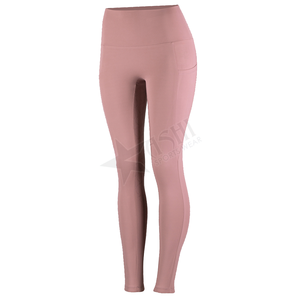 2022 nouveau Style confortable femmes en cuir véritable vêtements équestres Logo personnalisé équitation Leggings respirant cheval - Product Image 5