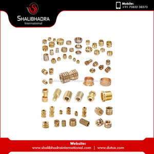 Tuerca de inserción de latón chapada en zinc con rosca M3 personalizada al por mayor, proveedor de India - Product Image 2