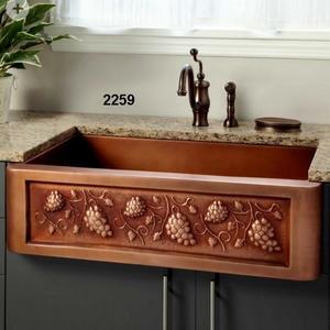 Fregadero de cocina de cobre para granja - Product Image 1