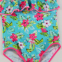 Maillot de bain une pièce pour filles, style string, anti-UV, respirant, rose à carreaux, 100% polyester, vêtements de plage