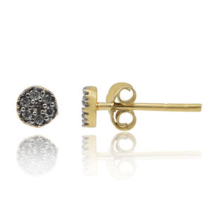 Boucles d'oreilles clous en argent sterling 925 plaqué or de luxe avec topaze verte, cadeau idéal pour femme, mariage, anniversaire, fête - Product Image 2