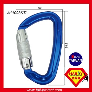 CE Certified Aluminum Mountaineering Twist Lock hook Carabiner - Product Image 3