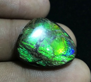 Cabochonsพลอยแอมโมไลต์ธรรมชาติของแคนาดา,อัญมณีทรงหลวม - Product Image 3