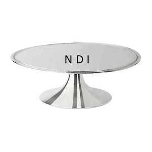 Juego de 3 soportes para pastel de cumpleaños, diseño mosaico, base redonda de metal, para fiestas de cumpleaños y otros usos. - Product Image 4