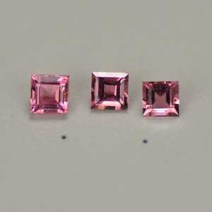 5mm naturel rose tourmaline facettes princesse coupe lâche calibré pierre précieuse grossiste boutique en ligne maintenant au prix d'usine en vrac acheter - Product Image 1