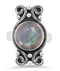 Bague en argent sterling 925 faite à la main Labradorite Gemme Grossiste Fabricant Classique Fine Jewelry Eternity Vermeil Rings - Product Image 4