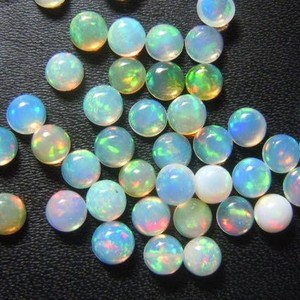Opale éthiopienne naturelle brillante ronde de 6mm "Prix d'usine en gros Pierre précieuse de haute qualité" | OPALE ÉTHIOPIENNE WELO NATURELLE | - Product Image 3