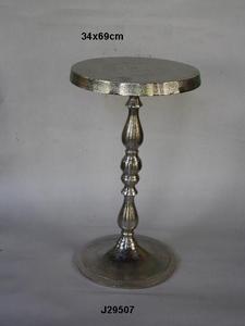 Mesa de aluminio fundido con acabado de níquel rugoso, también disponible en pulido de espejo, muebles de Metal pequeños para el hogar - Product Image 6